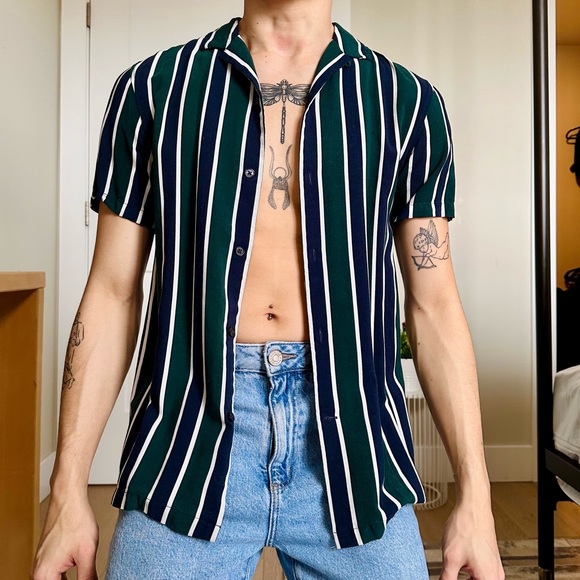 H&M Stripped Button Down - Picture 3 of 3